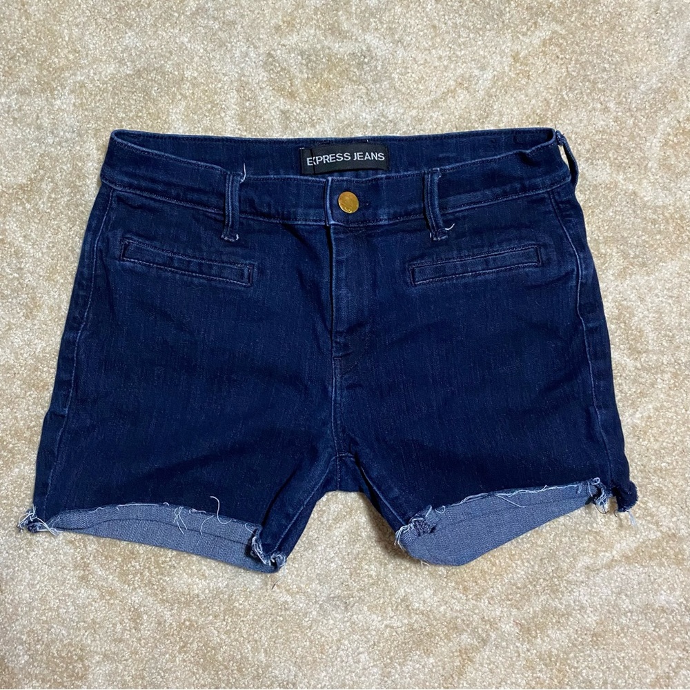 Express Jeans Mid Rise Custom Shorts 10